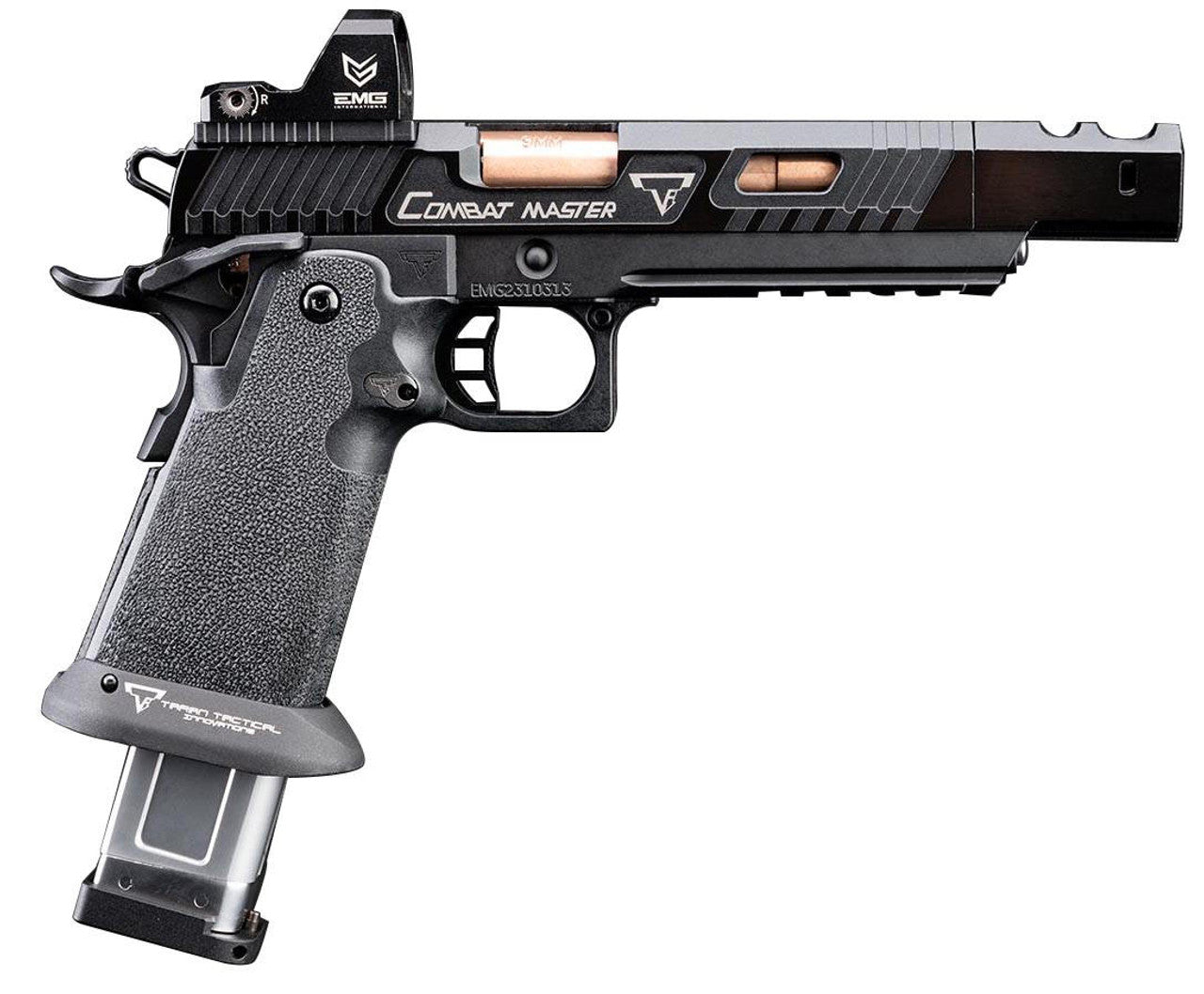EMG TTI Licensed 2011 Combat Master Alpha GBB Airsoft Pistol Black