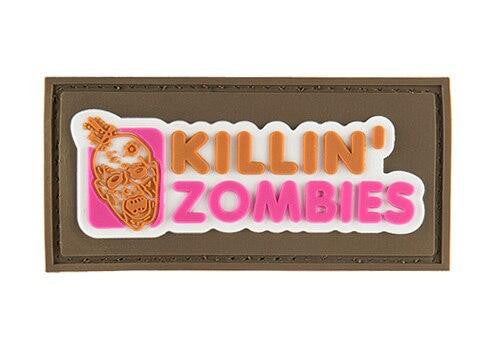G-Force Killing Zombies PVC Morale Patch, Tan