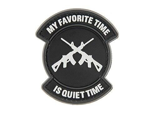 G-Force My Favorite Time Is Quiet Time PVC Morale Patch