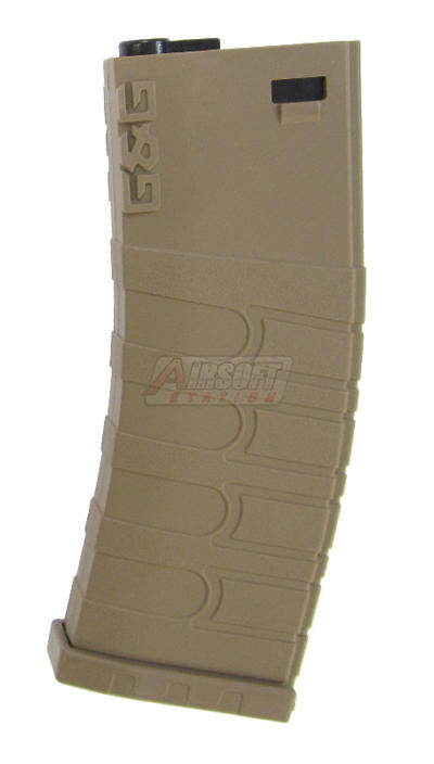 G&G 120R Mid-Cap Magazine for GR16/M4 AEGs, Tan