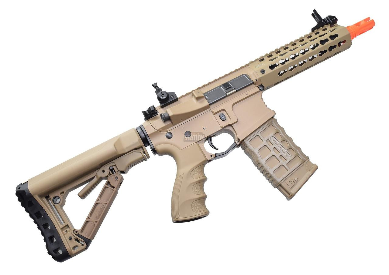 G&G CM16 SRS Series 7’’ Keymod Airsoft CQB AEG - FDE/Tan