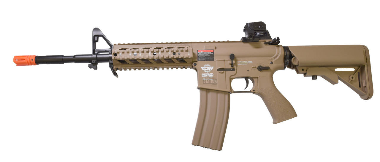 G&G Combat Machine CM16 Raider-L AEG Airsoft Rifle, Tan