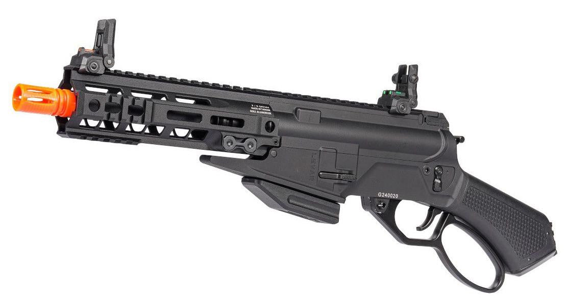 G&G LevAR 7" Gas Lever Action Airsoft Rifle, Black