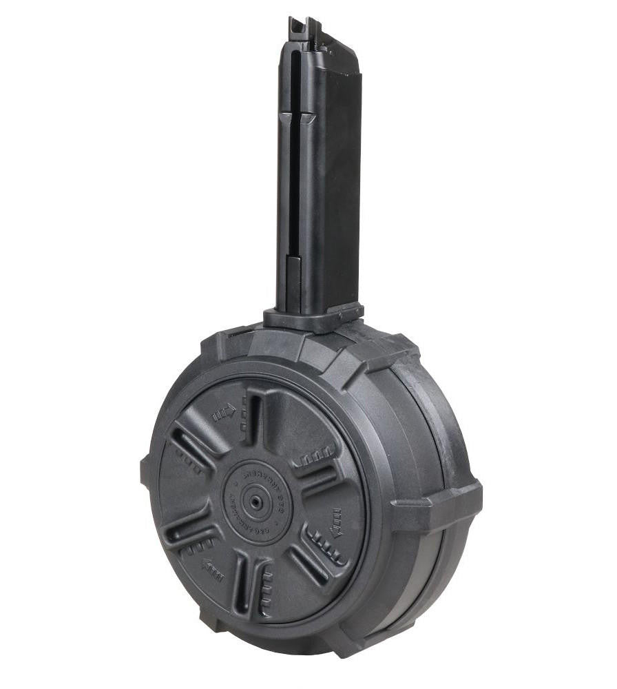 G&G SMC9 300R High Capacity Green Gas Drum Magazine, Black