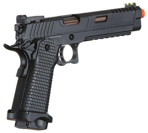 Golden Eagle 3615 Hi-Capa GBB Airsoft Pistol w/ Vented Slide, Black/Bronze