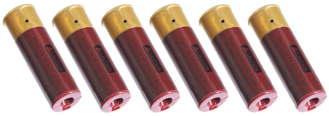 Golden Eagle Airsoft Shotgun Shells 6 Pack, Red