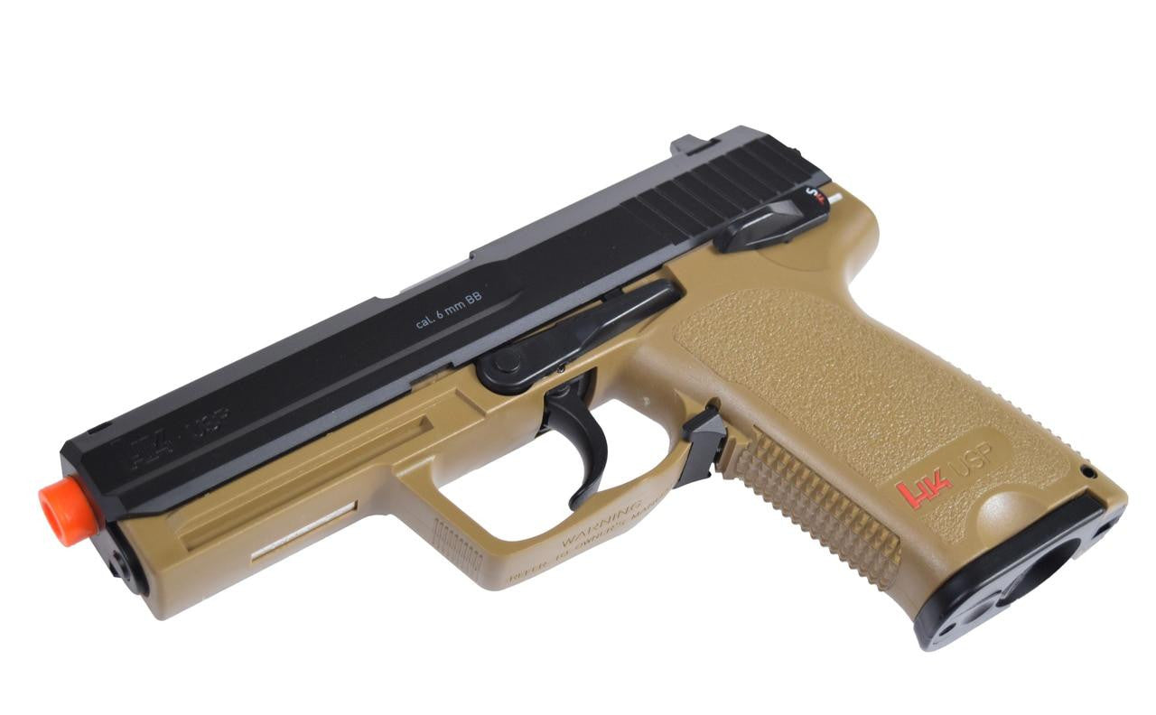 H&K USP CO2 Airsoft Pistol, Black/Tan