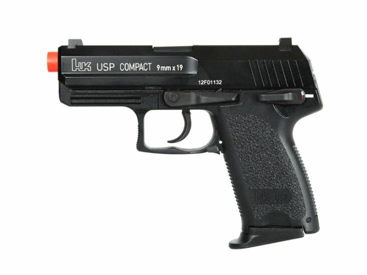 H&K USP Compact Gas Blowback Airsoft Pistol, Full Metal