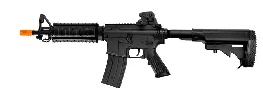 JG Super Enhanced M4 CQB RIS AEG Airsoft Rifle, Black