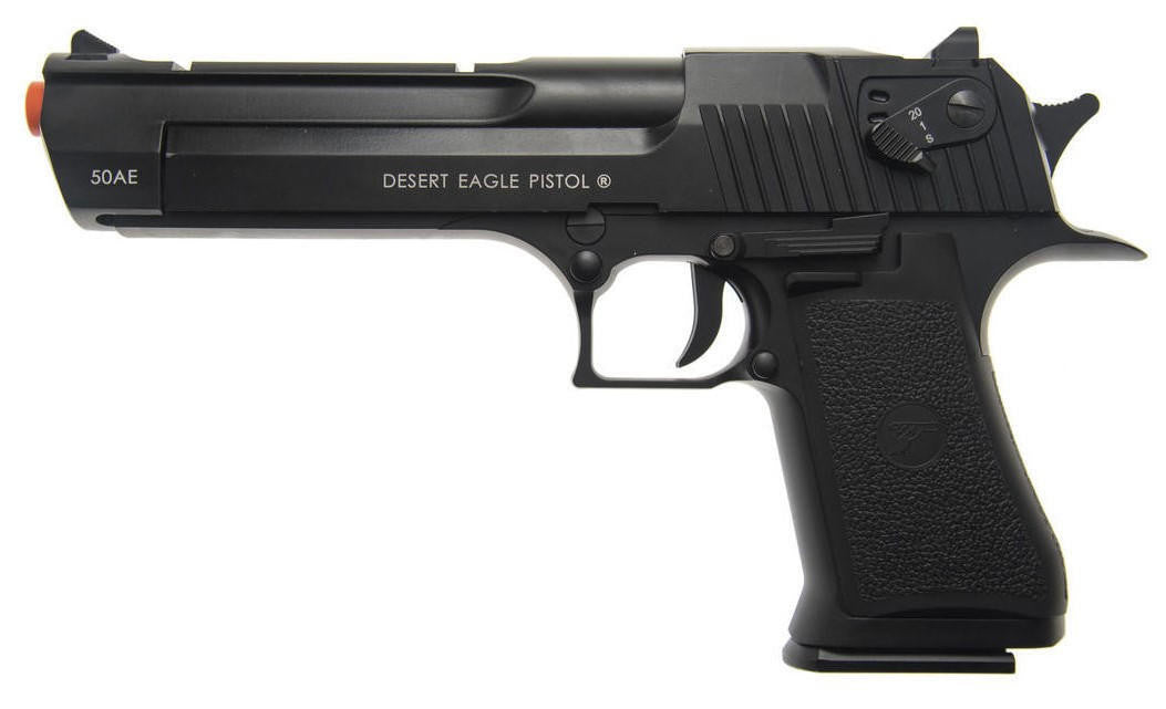 KWC Magnum Research Desert Eagle .50AE Full Auto Co2 Airsoft Pistol, Black