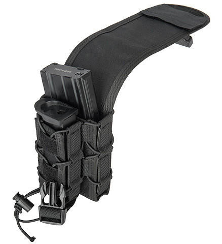 Lancer Tactical 1000D Nylon QD Buckle Pistol/Rifle Mag Pouch, Black