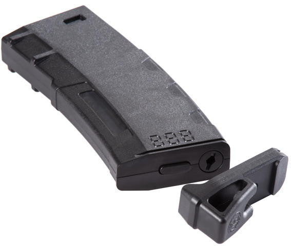 Lancer Tactical 130 Round High Speed Mid-Cap M4 Airsoft Magazine, Black, 5 Pack