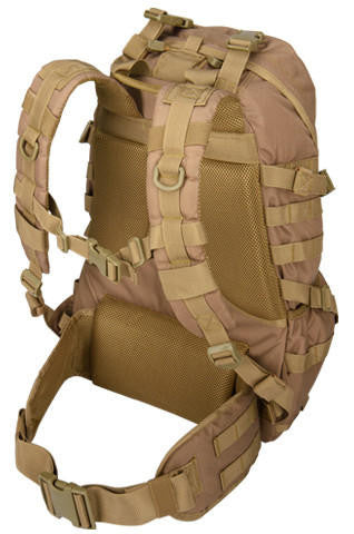 Lancer Tactical 600D Nylon EDC Fast Molle Backpack, Khaki