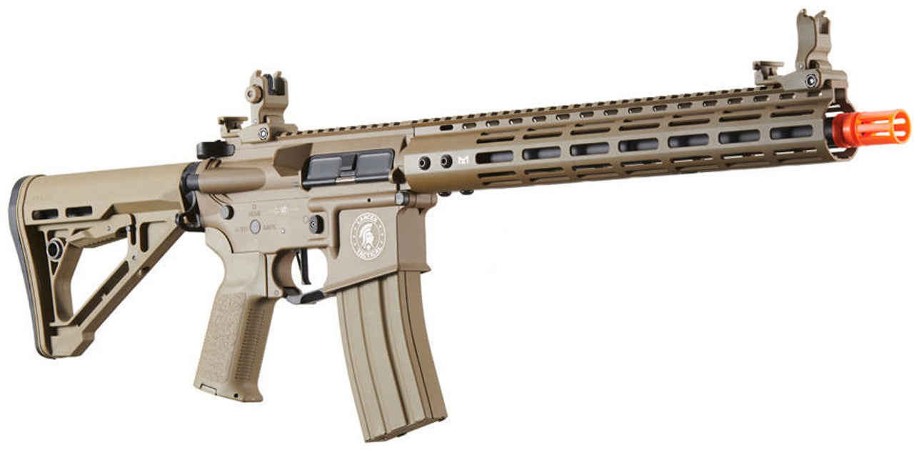Lancer Tactical Archon 14’’ M-LOK Proline Series M4 Airsoft Rifle w/ Delta Stock Tan