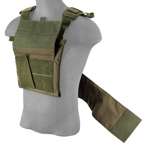 Lancer Tactical Assault Recon Plate Carrier, OD Green