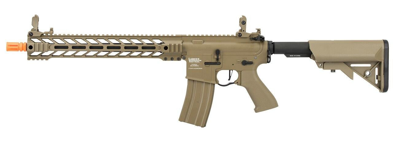 Lancer Tactical Enforcer Series BATTLE HAWK 14" ProLine AEG Airsoft Rifle, Tan