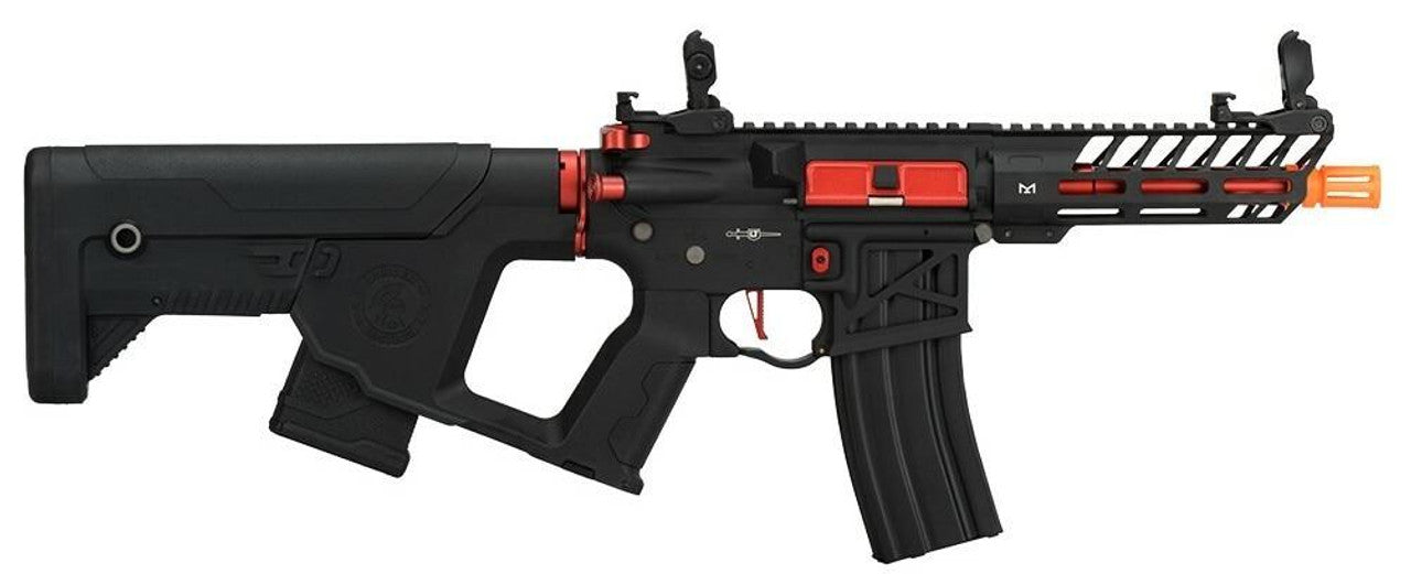 Lancer Tactical Enforcer Series NEEDLETAIL Skeleton ProLine AEG Airsoft Rifle Black/Red