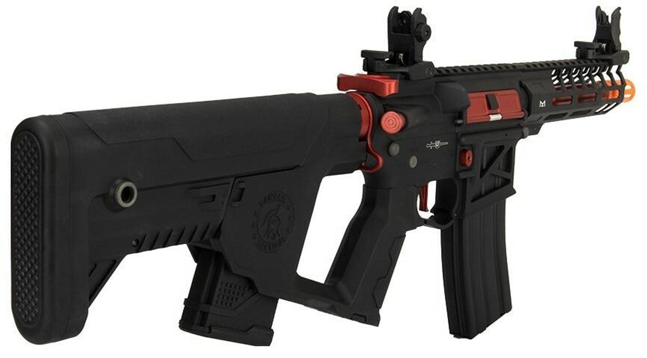 Lancer Tactical Enforcer Series NEEDLETAIL Skeleton ProLine AEG Airsoft Rifle Black/Red