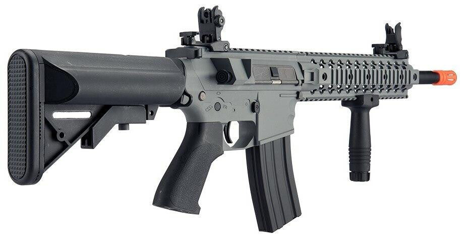 Lancer Tactical Gen 2 EVO M4 10” Free Float RIS AEG Airsoft Rifle, Grey