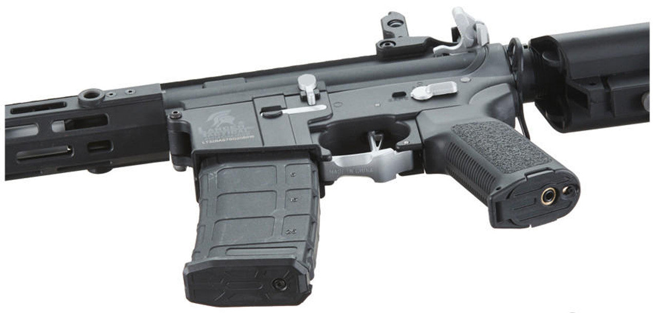 Lancer Tactical Gen 2 Hellion M-LOK 7’’ M4 Airsoft AEG Rifle Black/Silver