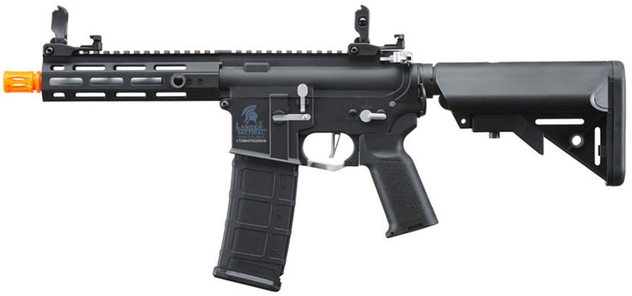 Lancer Tactical Gen 2 Hellion M-LOK 7’’ M4 Airsoft AEG Rifle Black/Silver