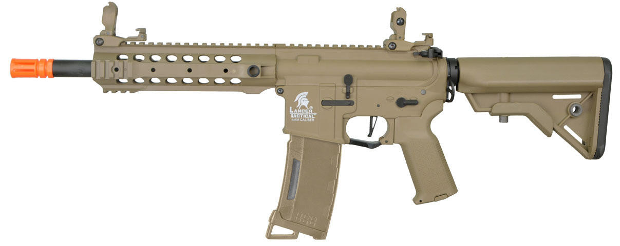 Lancer Tactical Gen 3 CQB M4 AEG Airsoft Rifle, Tan