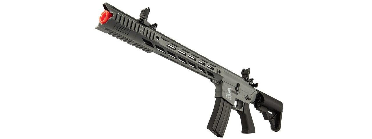 Lancer Tactical Interceptor SPR AEG Airsoft Rifle, Gray
