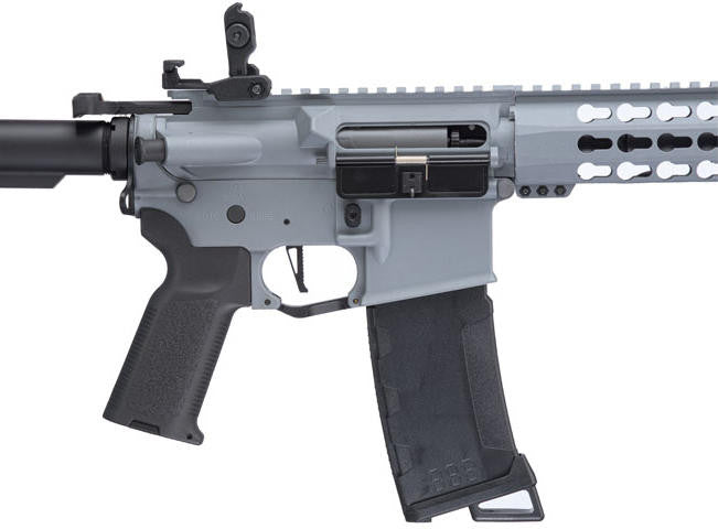 Lancer Tactical Interceptor SPR M4 AEG Airsoft Rifle, Gen 3, Gray