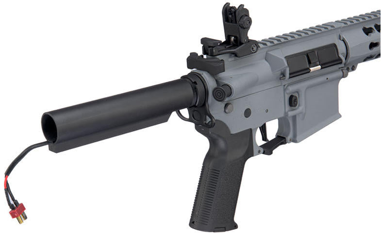 Lancer Tactical Interceptor SPR M4 AEG Airsoft Rifle, Gen 3, Gray
