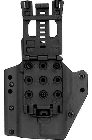 Lancer Tactical Light Bearing Hard Shell Holster for Glock 17, Black