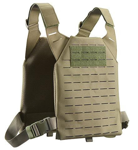Lancer Tactical Low Profile Laser Cut MOLLE Plate Carrier, OD Green