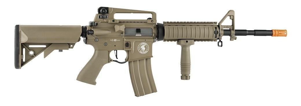 Lancer Tactical LT-04 M4 RIS Proline Series Low FPS Airsoft Rifle, Tan