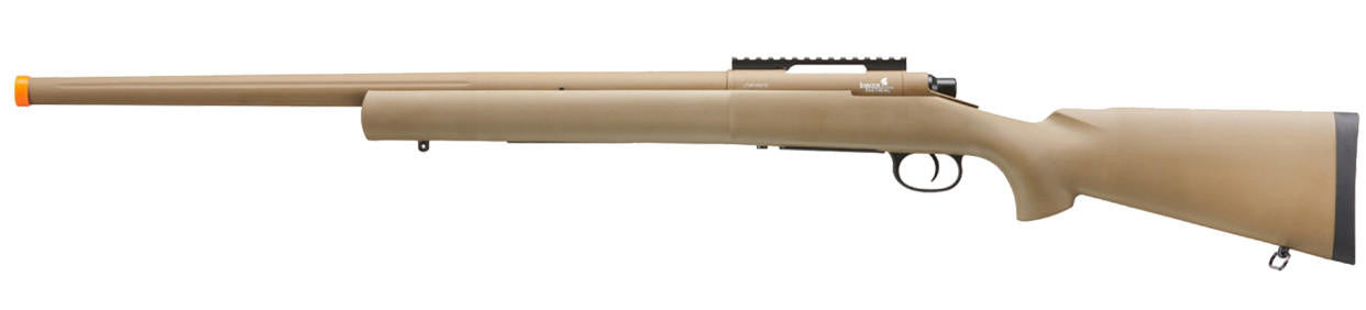 Lancer Tactical M24 High FPS Bolt Action Airsoft Sniper Rifle, Tan