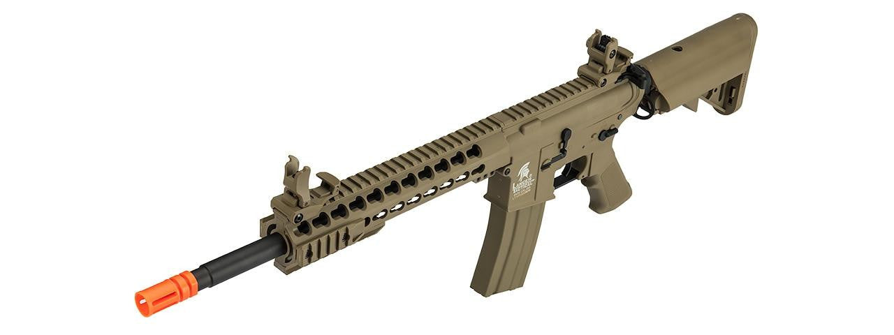 Lancer Tactical M4 10"  Keymod AEG, Low FPS Version, Dark Earth
