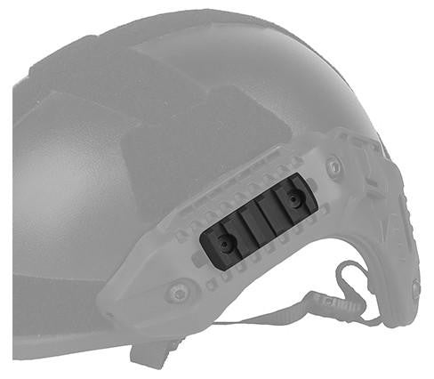 Lancer Tactical MK Helmet 5 Section Picatinny Rail Mounts, Black