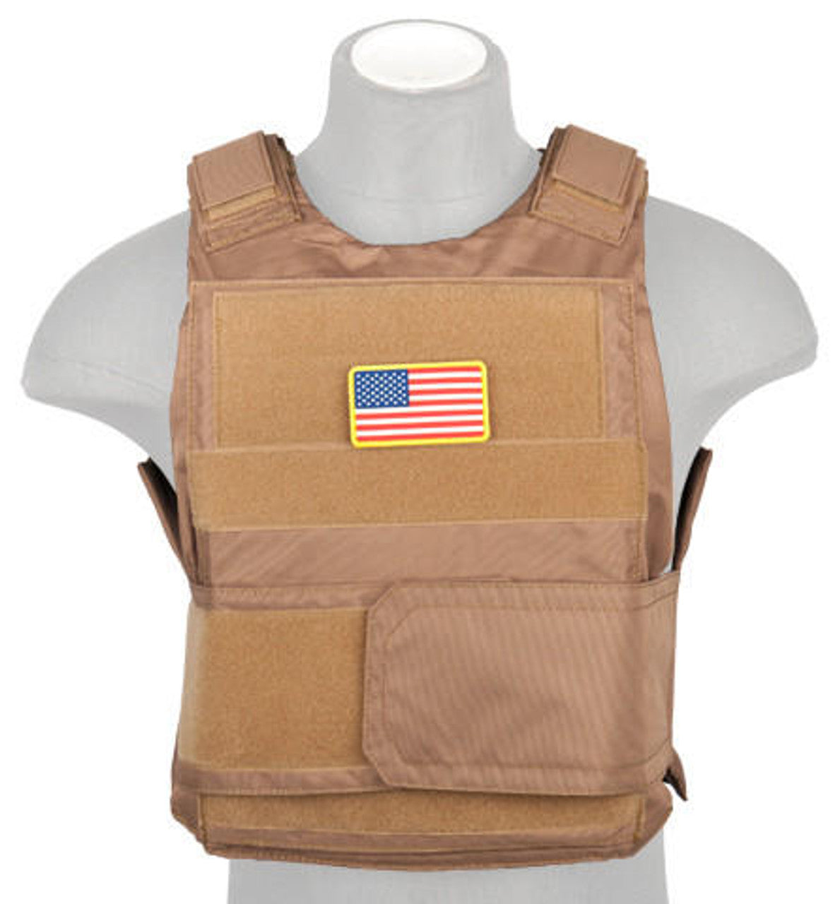 Lancer Tactical Nylon Body Armor Tactical Vest Khaki