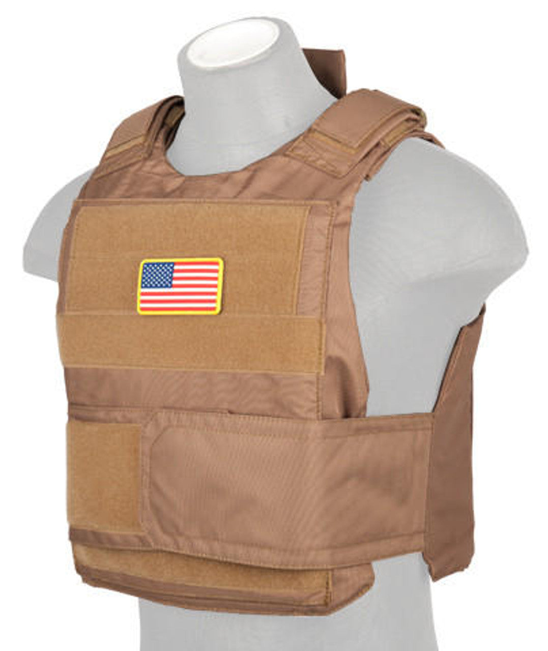 Lancer Tactical Nylon Body Armor Tactical Vest Khaki