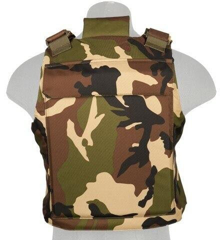 Lancer Tactical Nylon Body Armor Vest, Woodland