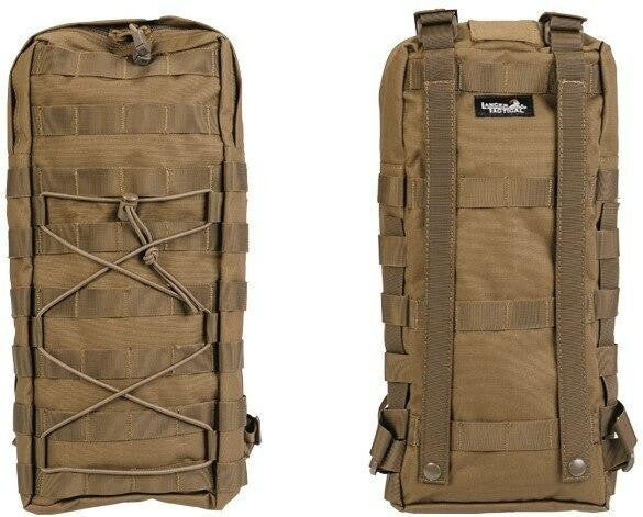 Lancer Tactical Nylon MOLLE Attachable Hydration Backpack, Tan