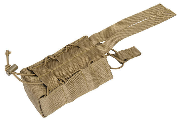 Lancer Tactical Nylon Pouch For Radio/Canteen, Tan