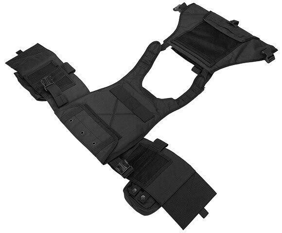 Lancer Tactical Nylon Tactical Assault Plate Carrier, Black