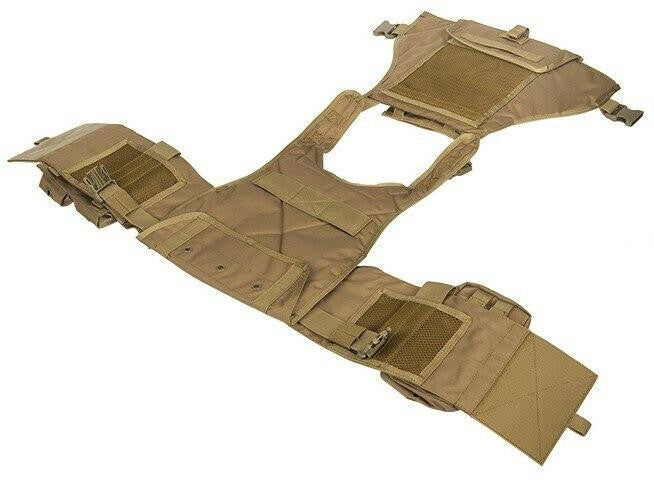 Lancer Tactical Nylon Tactical Assault Plate Carrier, Tan