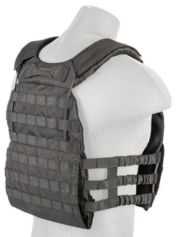 Lancer Tactical Nylon Vest, Black