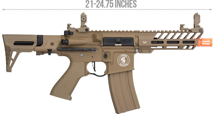 Lancer Tactical ProLine NEEDLETAIL PDW Airsoft AEG Rifle, Tan