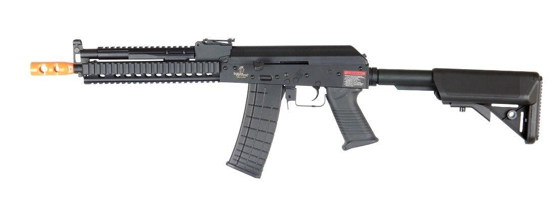 Lancer Tactical RIS AK Full Metal Tactical AEG Airsoft Gun, Black