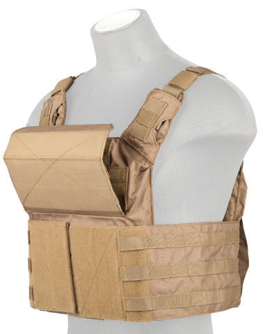 Lancer Tactical Speed Attack Tactical Vest, Coyote Brown