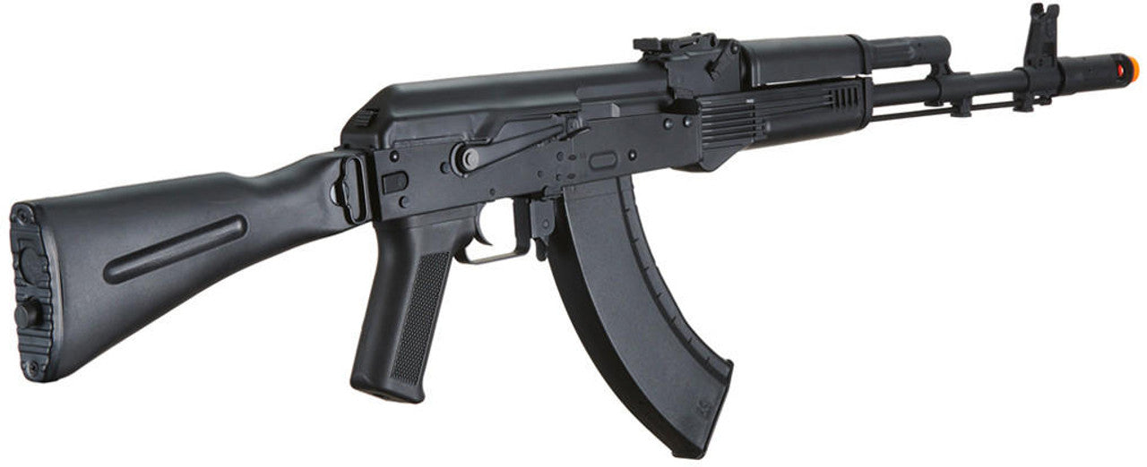 Lancer Tactical x Kalashnikov USA Licensed KR-103 Airsoft AEG Rifle with Triangle Stock Black