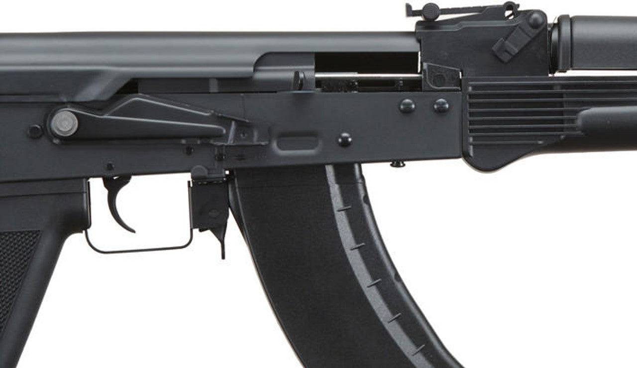 Lancer Tactical x Kalashnikov USA Licensed KR-103 Airsoft AEG Rifle with Triangle Stock Black
