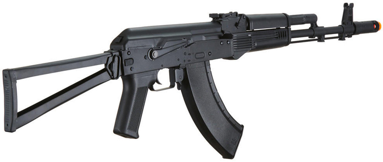 Lancer Tactical x Kalashnikov USA Licensed KR-103 Airsoft AEG Rifle with Triangle Stock Black