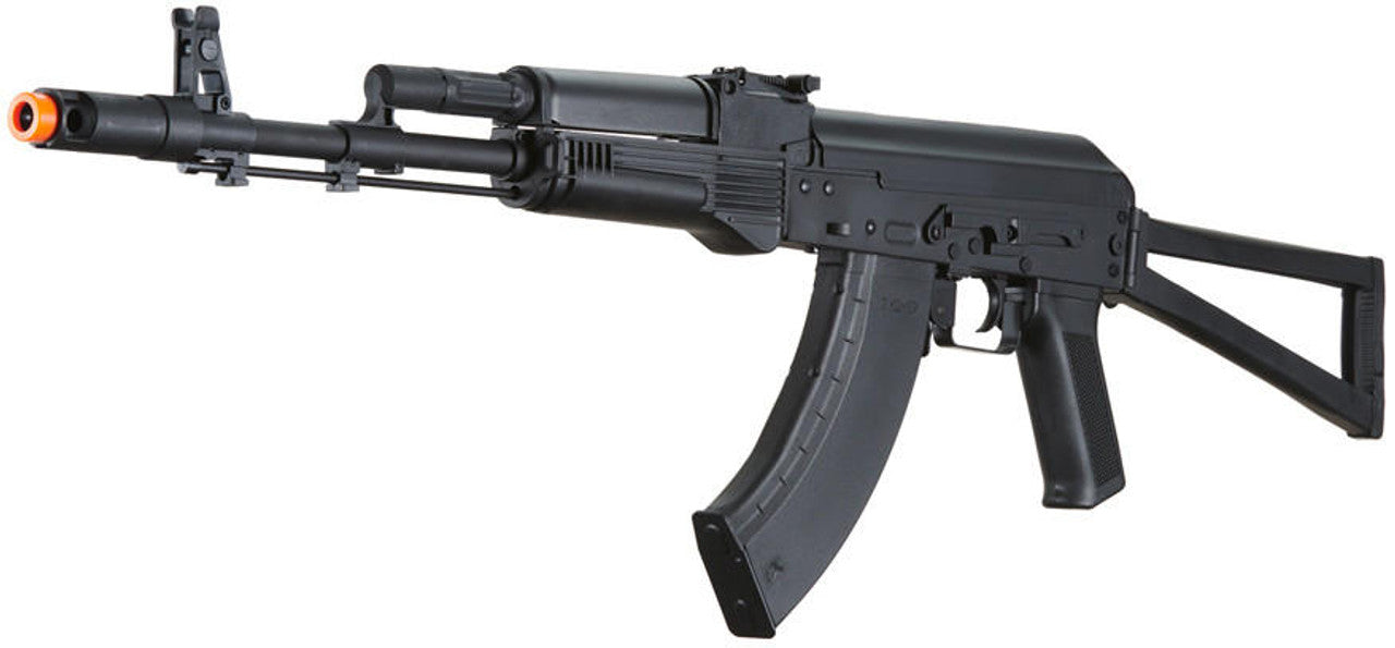 Lancer Tactical x Kalashnikov USA Licensed KR-103 Airsoft AEG Rifle with Triangle Stock Black